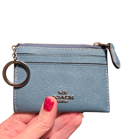 Coach Accessories - Coach Blue Leather Card Holder